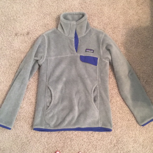 Patagonia Jackets & Blazers - A blue and grey Patagonia pullover